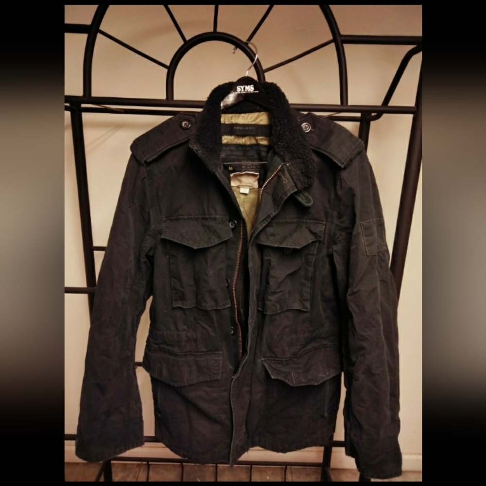 H&M brand military style jacket size medium
